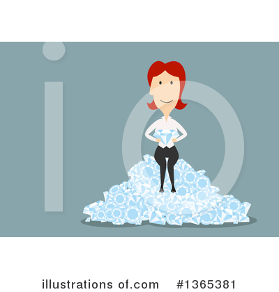 Business Woman Clipart #1365381 by Vector Tradition SM