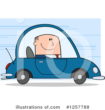 Royalty-Free (RF) White Businessman Clipart Illustration by Hit Toon - Stock Sample #1257788
