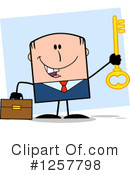 White Businessman Clipart #1257798 by Hit Toon