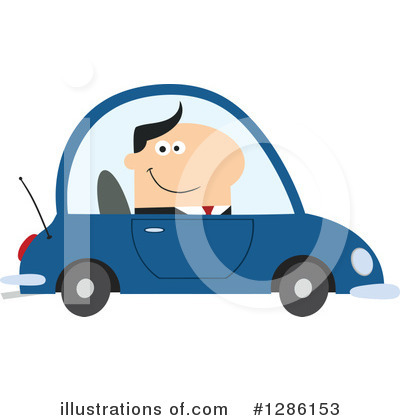 Royalty-Free (RF) White Businessman Clipart Illustration by Hit Toon - Stock Sample #1286153