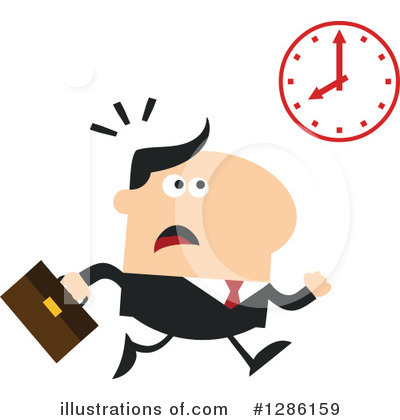 Royalty-Free (RF) White Businessman Clipart Illustration by Hit Toon - Stock Sample #1286159