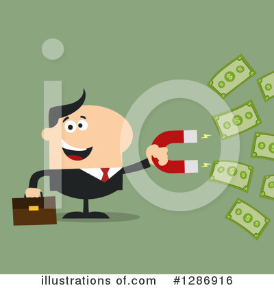 Royalty-Free (RF) White Businessman Clipart Illustration by Hit Toon - Stock Sample #1286916