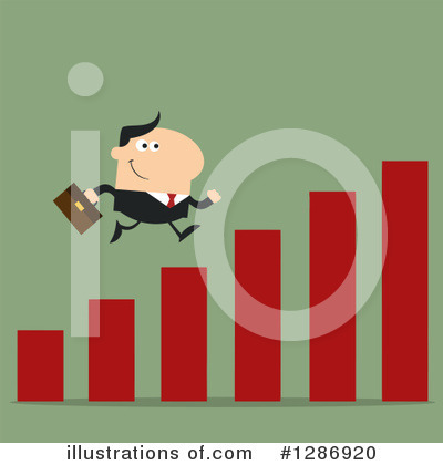 Royalty-Free (RF) White Businessman Clipart Illustration by Hit Toon - Stock Sample #1286920