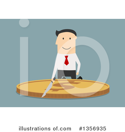 Royalty-Free (RF) White Businessman Clipart Illustration by Vector Tradition SM - Stock Sample #1356935