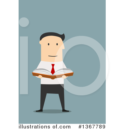 Royalty-Free (RF) White Businessman Clipart Illustration by Vector Tradition SM - Stock Sample #1367789