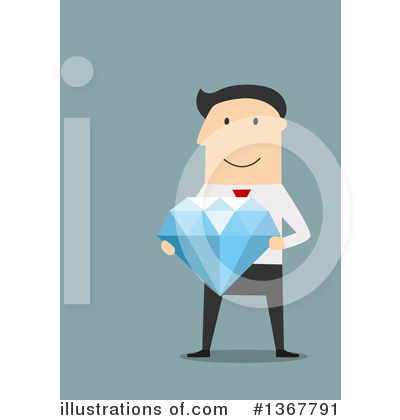 Royalty-Free (RF) White Businessman Clipart Illustration by Vector Tradition SM - Stock Sample #1367791