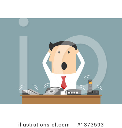 Royalty-Free (RF) White Businessman Clipart Illustration by Vector Tradition SM - Stock Sample #1373593