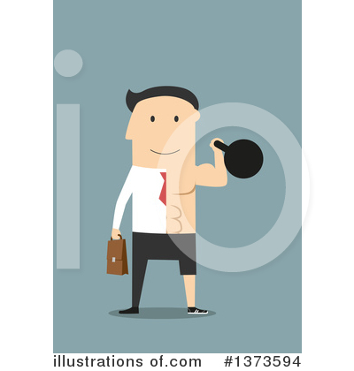 Royalty-Free (RF) White Businessman Clipart Illustration by Vector Tradition SM - Stock Sample #1373594