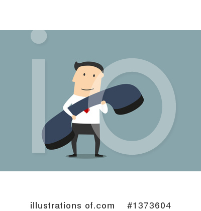 Royalty-Free (RF) White Businessman Clipart Illustration by Vector Tradition SM - Stock Sample #1373604