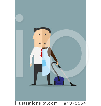 Royalty-Free (RF) White Businessman Clipart Illustration by Vector Tradition SM - Stock Sample #1375554