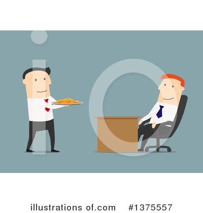 Royalty-Free (RF) White Businessman Clipart Illustration by Vector Tradition SM - Stock Sample #1375557