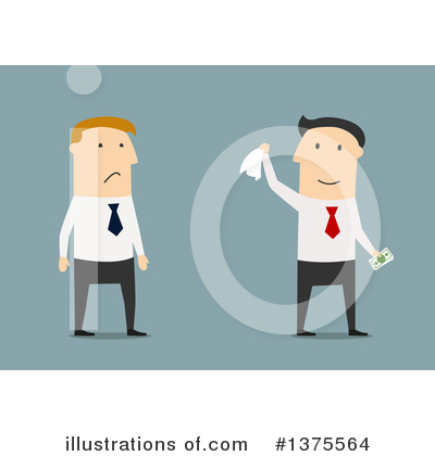 Royalty-Free (RF) White Businessman Clipart Illustration by Vector Tradition SM - Stock Sample #1375564