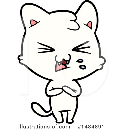 White Cat Clipart #1484891 by lineartestpilot