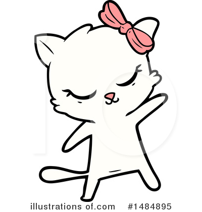 Royalty-Free (RF) White Cat Clipart Illustration by lineartestpilot - Stock Sample #1484895
