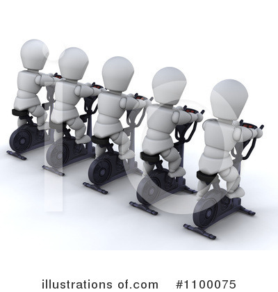 Royalty-Free (RF) White Character Clipart Illustration by KJ Pargeter - Stock Sample #1100075