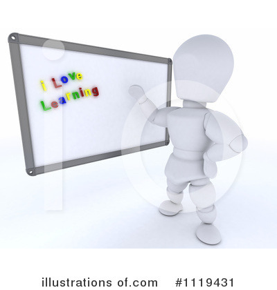 White Board Clipart #1119431 by KJ Pargeter