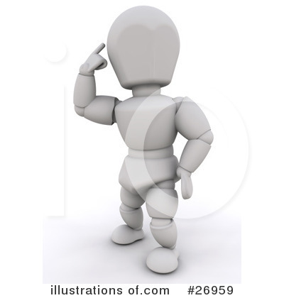 Royalty-Free (RF) White Character Clipart Illustration by KJ Pargeter - Stock Sample #26959
