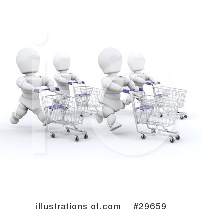 Shopping Cart Clipart #29659 by KJ Pargeter
