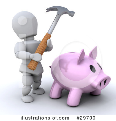 Piggy Bank Clipart #29700 by KJ Pargeter