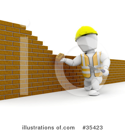 Bricklaying Clipart #35423 by KJ Pargeter