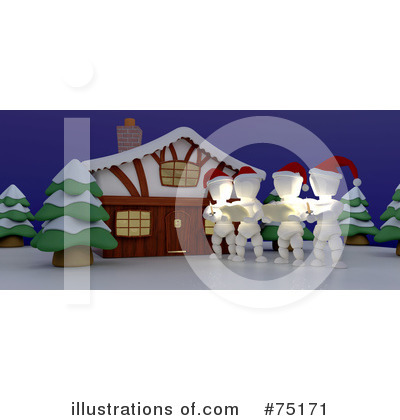 Christmas Caroling Clipart #75171 by KJ Pargeter