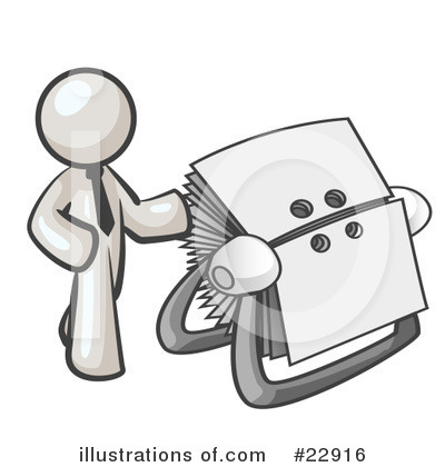 Royalty-Free (RF) White Collection Clipart Illustration by Leo Blanchette - Stock Sample #22916