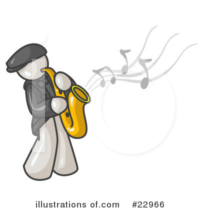 Saxophone Clipart #22966 by Leo Blanchette