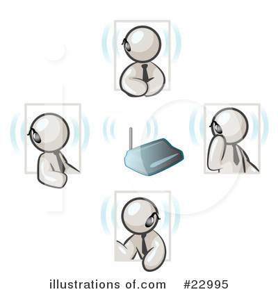 Royalty-Free (RF) White Collection Clipart Illustration by Leo Blanchette - Stock Sample #22995