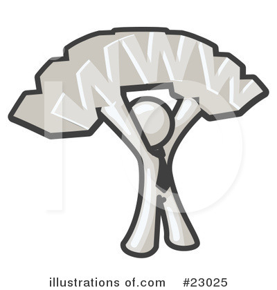 Royalty-Free (RF) White Collection Clipart Illustration by Leo Blanchette - Stock Sample #23025