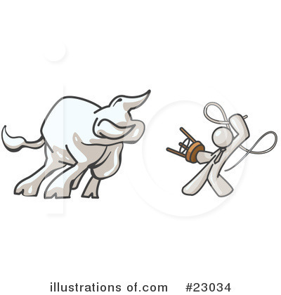 Bull Clipart #23034 by Leo Blanchette