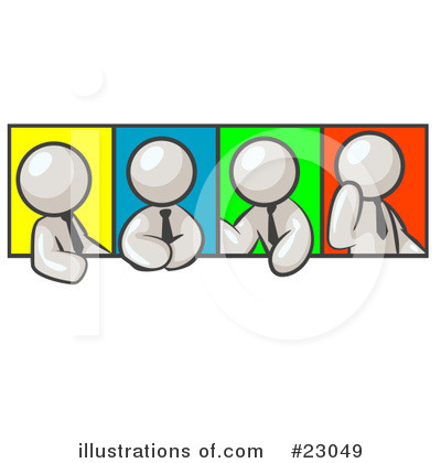 Royalty-Free (RF) White Collection Clipart Illustration by Leo Blanchette - Stock Sample #23049