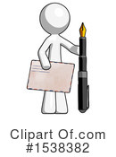 White Design Mascot Clipart #1538382 by Leo Blanchette