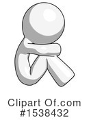 White Design Mascot Clipart #1538432 by Leo Blanchette