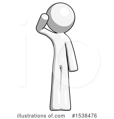 Royalty-Free (RF) White Design Mascot Clipart Illustration by Leo Blanchette - Stock Sample #1538476