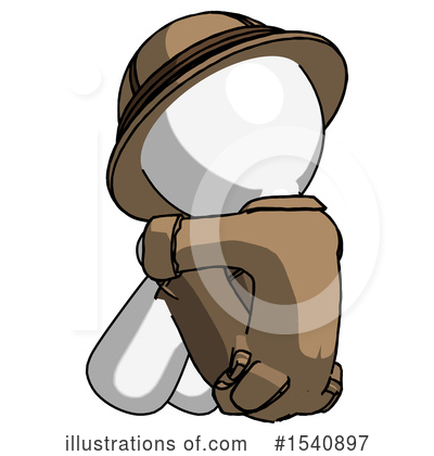 Royalty-Free (RF) White Design Mascot Clipart Illustration by Leo Blanchette - Stock Sample #1540897