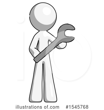 Royalty-Free (RF) White Design Mascot Clipart Illustration by Leo Blanchette - Stock Sample #1545768