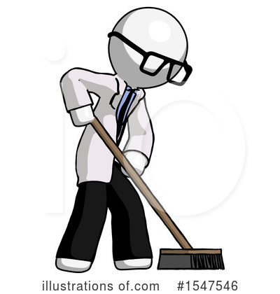 Royalty-Free (RF) White Design Mascot Clipart Illustration by Leo Blanchette - Stock Sample #1547546