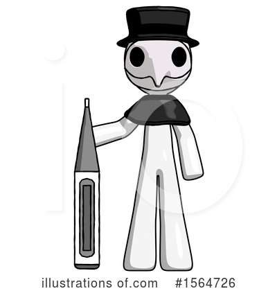 Royalty-Free (RF) White Design Mascot Clipart Illustration by Leo Blanchette - Stock Sample #1564726