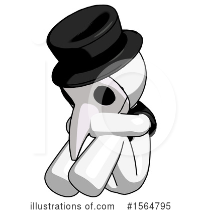 Royalty-Free (RF) White Design Mascot Clipart Illustration by Leo Blanchette - Stock Sample #1564795