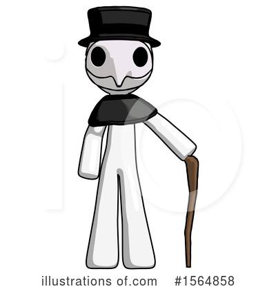 Royalty-Free (RF) White Design Mascot Clipart Illustration by Leo Blanchette - Stock Sample #1564858