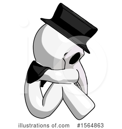 Royalty-Free (RF) White Design Mascot Clipart Illustration by Leo Blanchette - Stock Sample #1564863