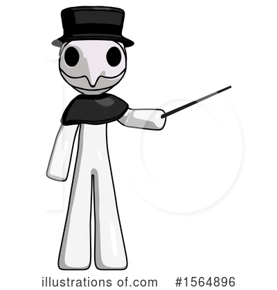 Royalty-Free (RF) White Design Mascot Clipart Illustration by Leo Blanchette - Stock Sample #1564896