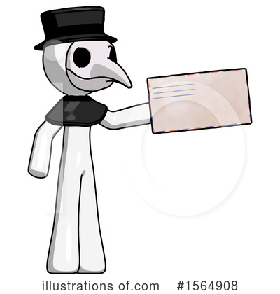 Royalty-Free (RF) White Design Mascot Clipart Illustration by Leo Blanchette - Stock Sample #1564908