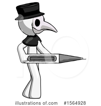 Royalty-Free (RF) White Design Mascot Clipart Illustration by Leo Blanchette - Stock Sample #1564928
