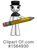White Design Mascot Clipart #1564930 by Leo Blanchette