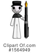 White Design Mascot Clipart #1564949 by Leo Blanchette