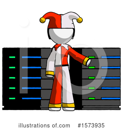 Royalty-Free (RF) White Design Mascot Clipart Illustration by Leo Blanchette - Stock Sample #1573935