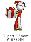 White Design Mascot Clipart #1573964 by Leo Blanchette