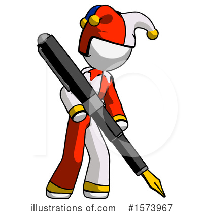 Royalty-Free (RF) White Design Mascot Clipart Illustration by Leo Blanchette - Stock Sample #1573967