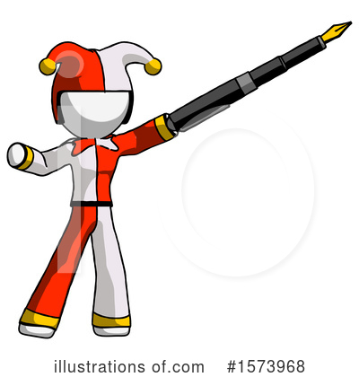 Royalty-Free (RF) White Design Mascot Clipart Illustration by Leo Blanchette - Stock Sample #1573968
